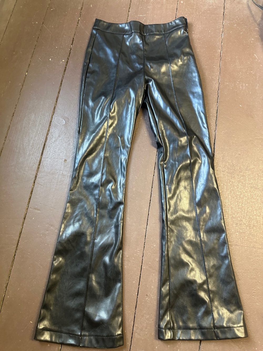 Princess Polly Black Faux Leather Pants